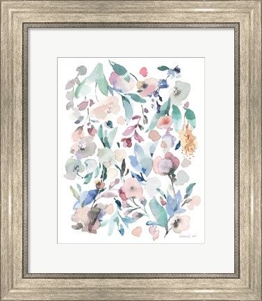 Framed Breezy Florals III Print