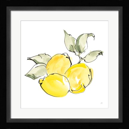 Framed Lemons II Print