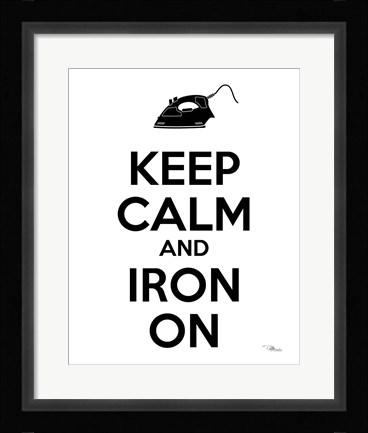 Framed Laundry On II BW Print