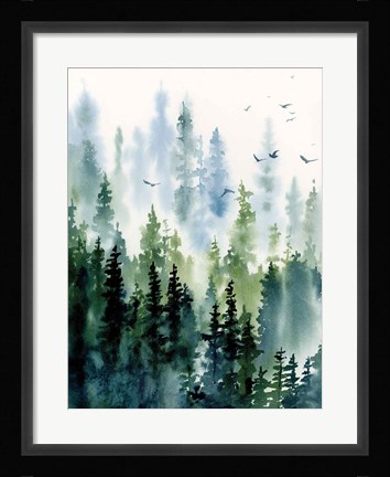 Framed Treeline Print