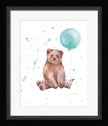 Framed Festive Bear Print