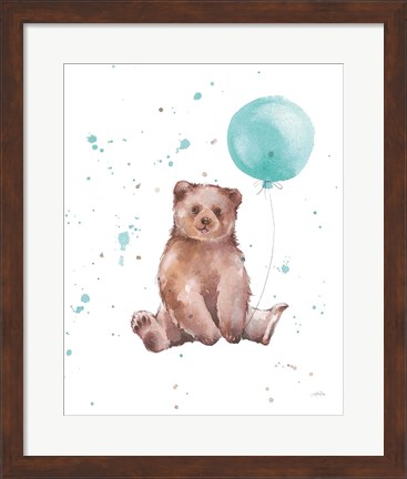 Framed Festive Bear Print