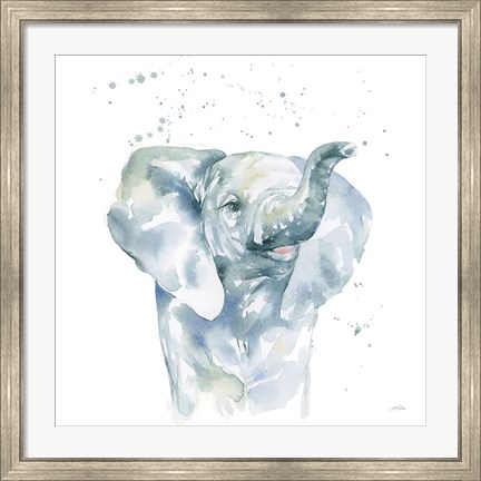 Framed Baby Elephant Print