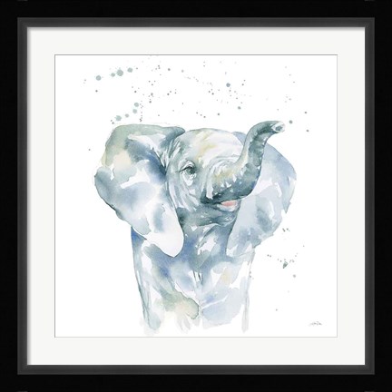 Framed Baby Elephant Print