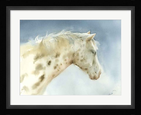 Framed Dapple Gray Horse Print