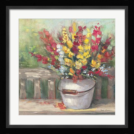 Framed Snapdragon Bouquet Print