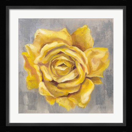 Framed Yellow Roses II Print