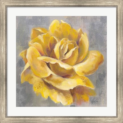 Framed Yellow Roses I Print