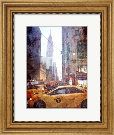 Framed Rainy Madison Avenue Print