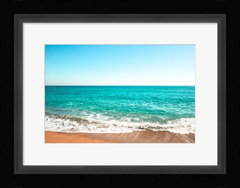 Framed Reminiscing At The Beach Print