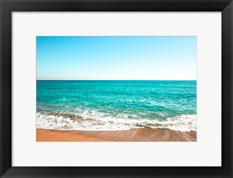 Framed Reminiscing At The Beach Print