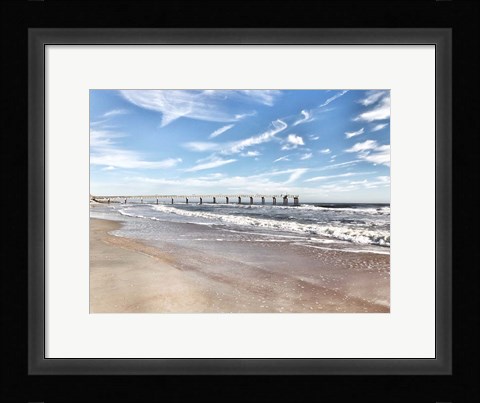 Framed Coastal Dock Print