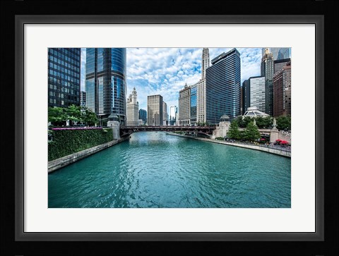 Framed Chicago River View Print