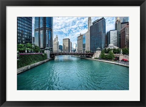 Framed Chicago River View Print