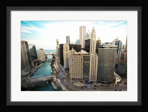 Framed Chicago Skyline Print
