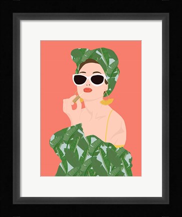 Framed Tropical Lady Print