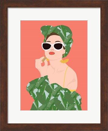 Framed Tropical Lady Print