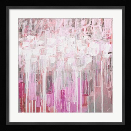 Framed Organic Pink Party Print