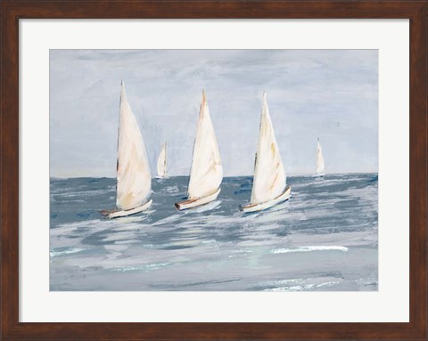 Framed Sailing Calm Waters  II Print