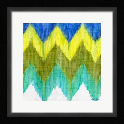 Framed Brilliant Chevron II Print