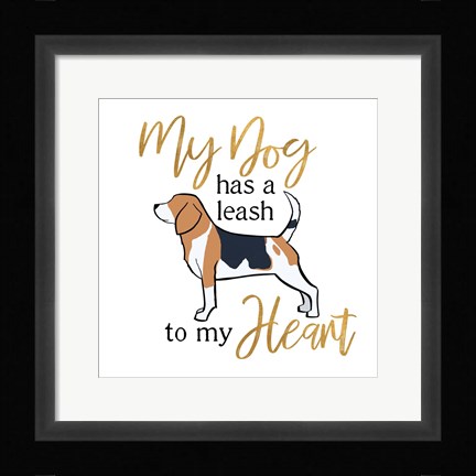 Framed Puppy Positive I Print