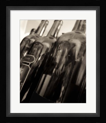 Framed Open Bottles I Print