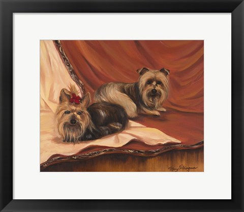 Framed Terrier Couple Print