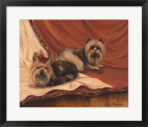Framed Terrier Couple Print