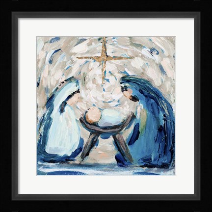 Framed Let Us Adore Him Print