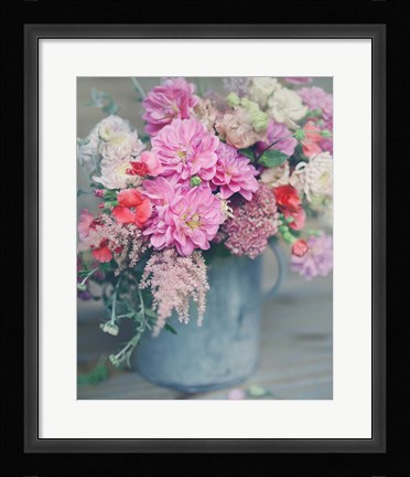 Framed Spring Floral Arrangements Print