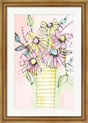 Framed Wildflowers Vase Print