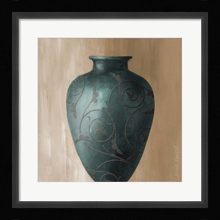 Framed Blue Vessel II Print