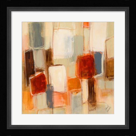 Framed Peaceful Prelude Square I Print