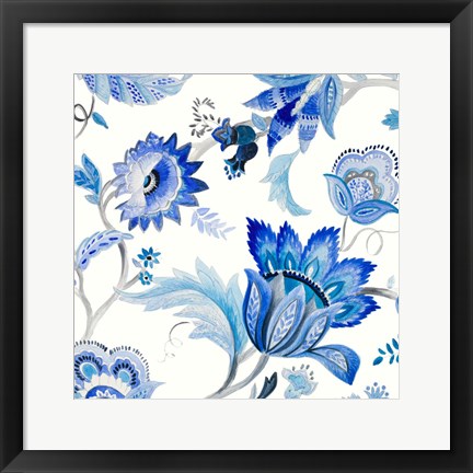 Framed Capri Floral I Print