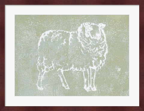 Framed Country Sheep Print
