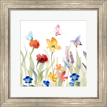 Framed Wildflower Garden Print