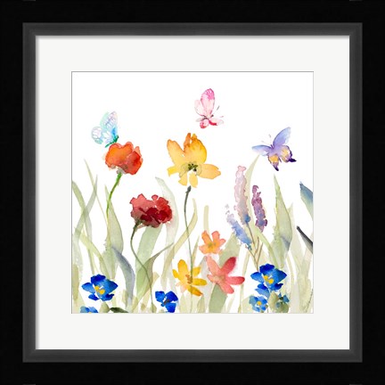 Framed Wildflower Garden Print