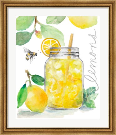 Framed Bee-Friend The Lemons and Lemonade Print