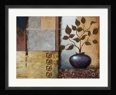 Framed Plum Vase Print