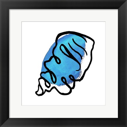 Framed Coastal Contours III Print