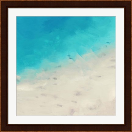 Framed Ocean Blue Sea I Print