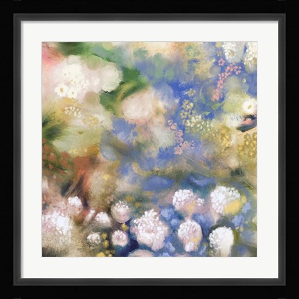 Framed Flower Impression I Print