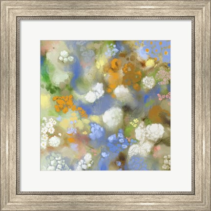 Framed Flower Impression II Print
