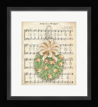 Framed Christmas Carol Holly I Print