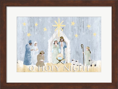 Framed O Holy Night Nativity Print