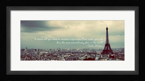 Framed Immense Impression of Paris Print