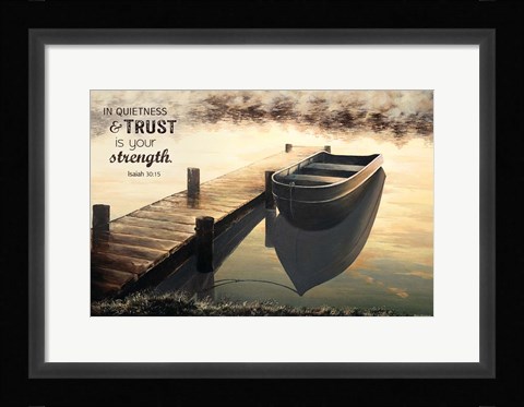Framed Trust (Quiet Morning) Print