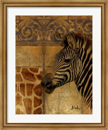 Framed Elegant Safari I (Zebra) Print
