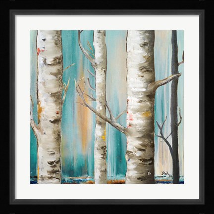Framed Birch Forest I Print
