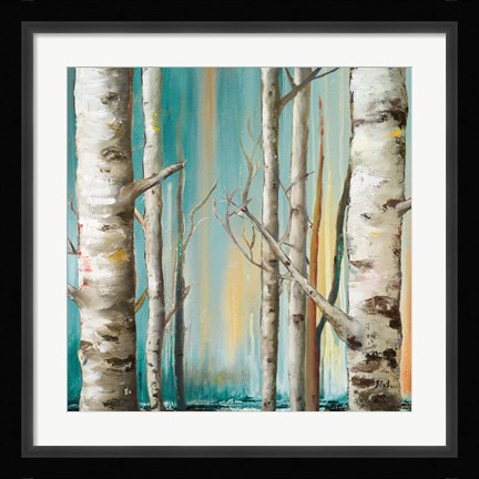 Framed Birch Forest II Print